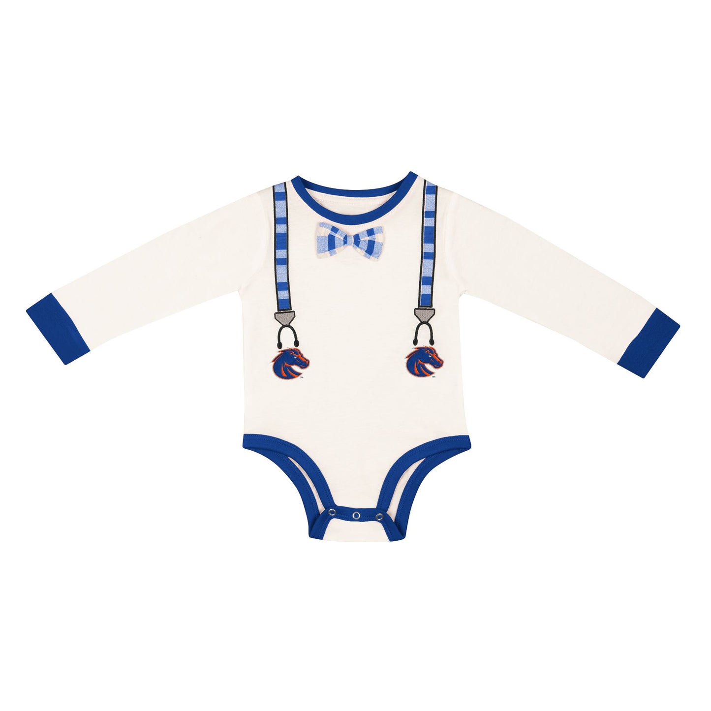 Boise State Broncos Colosseum Infant Suspenders Onesie (White)