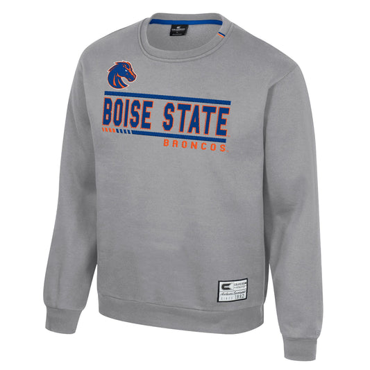 Boise State Broncos Colosseum Men's Crewneck Sweatshirt (Grey)