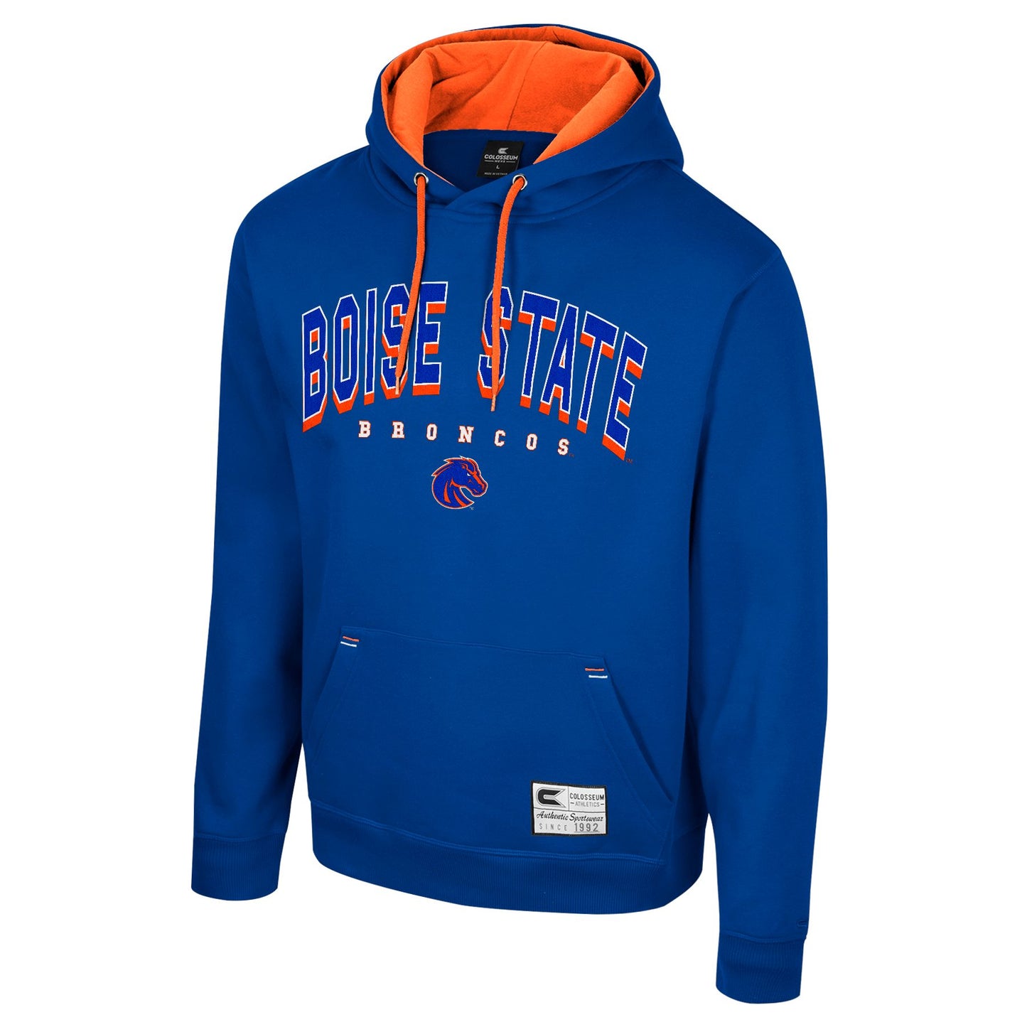 Boise State Broncos Men's Colosseum Pullover Hoodie (Blue)