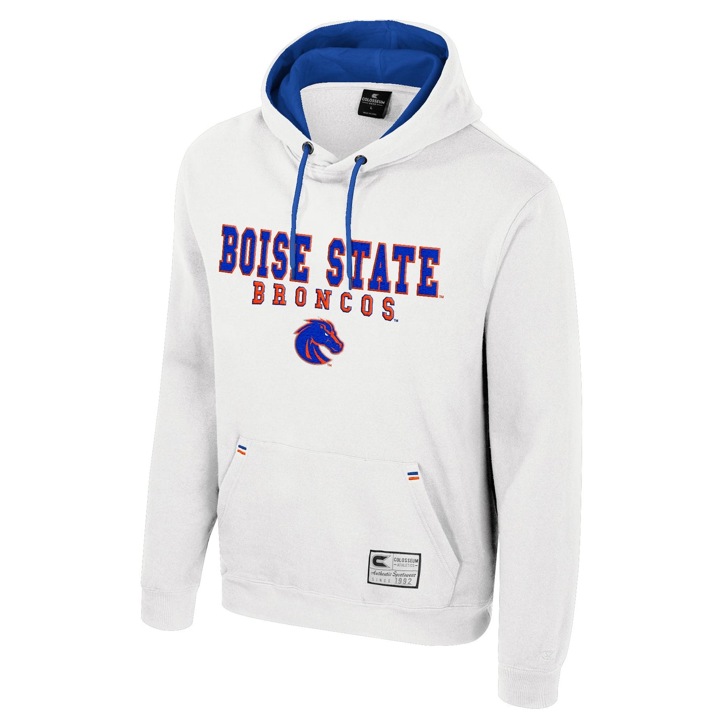 Boise State Broncos Colosseum Men's Pullover Hoodie (White)