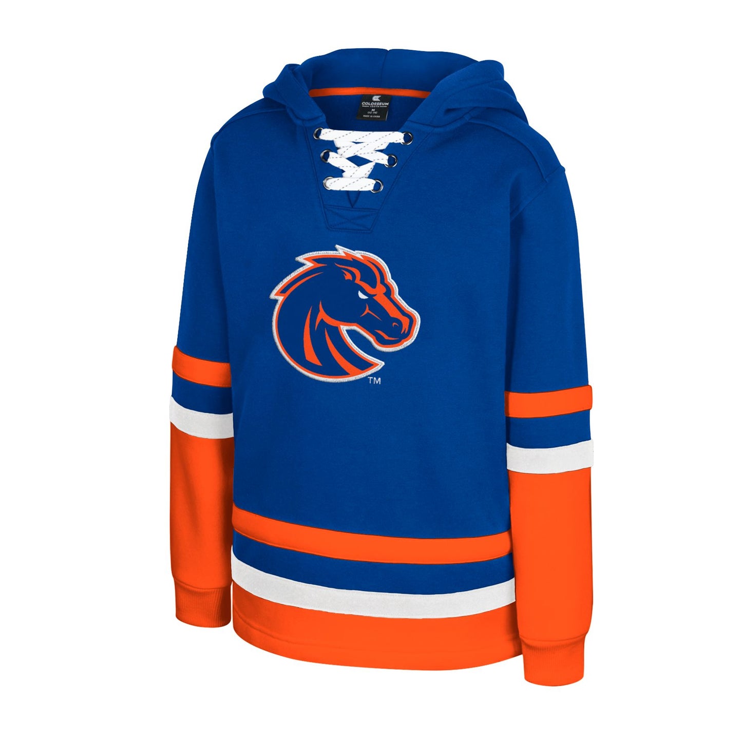 Boise State Broncos Colosseum Youth Lace-Up Hoodie (Blue)