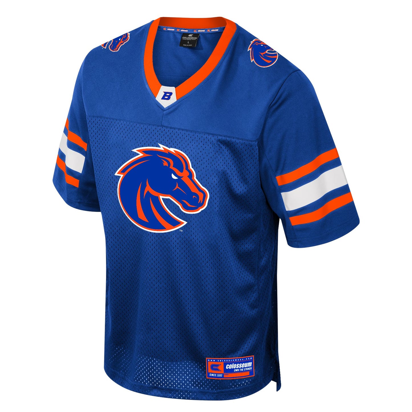 Boise State Broncos Colosseum Men's Bronco Football Fan Jersey (Blue)