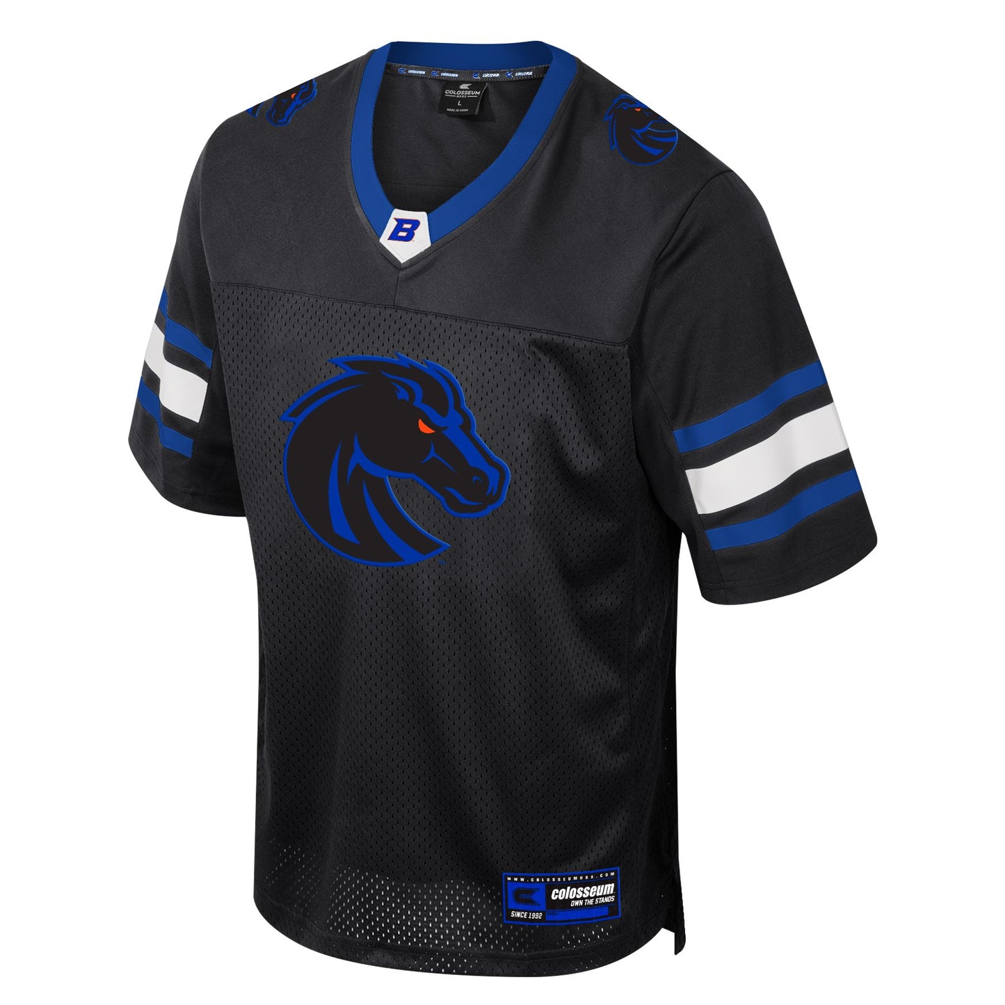 Boise State Broncos Colosseum Men's Bronco Football Fan Jersey (Black)