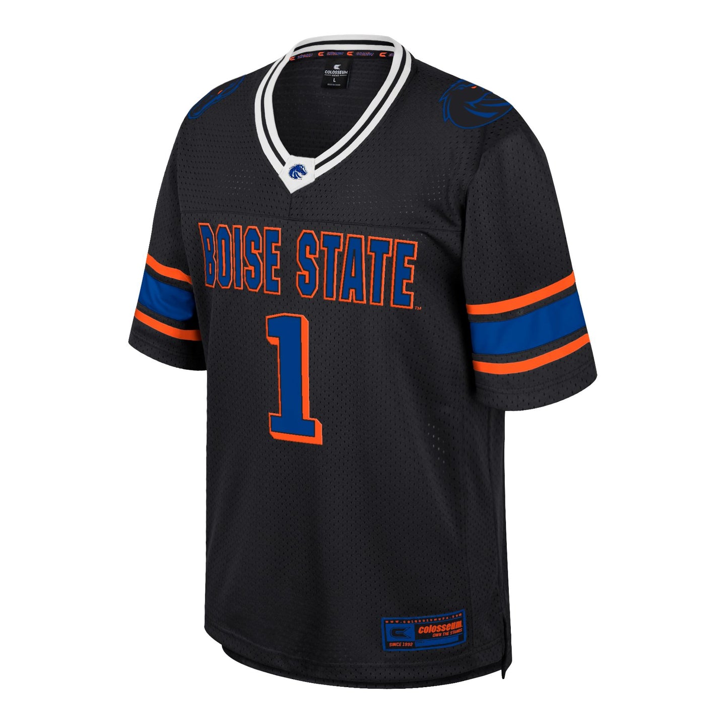 Boise State Broncos Colosseum Youth Retro Football Fan Jersey (Black)