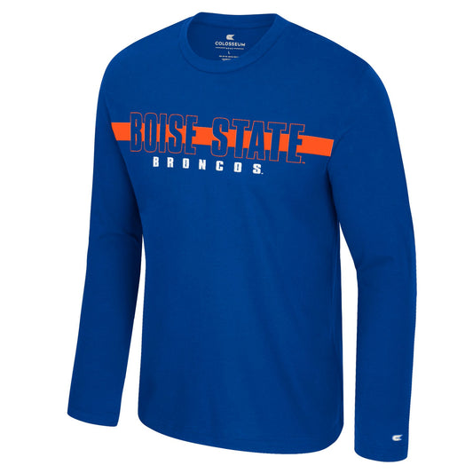 Boise State Broncos Colosseum Men's Long Sleeve T-Shirt (Blue)
