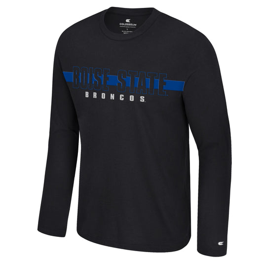 Boise State Broncos Colosseum Men's Long Sleeve T-Shirt (Black)