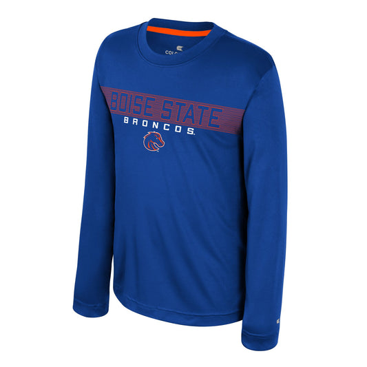 Boise State Broncos Colosseum Youth Dri-Fit Long Sleeve T-Shirt (Blue)