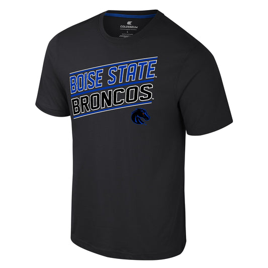 Boise State Broncos Colosseum Men's Slanted Slogan T-Shirt (Black)