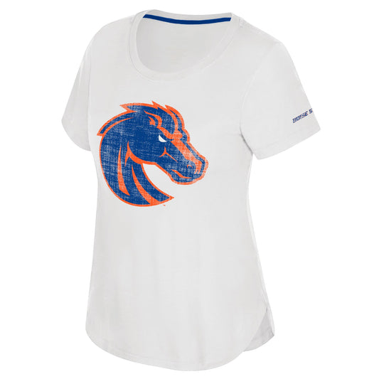 Boise State Broncos Colosseum Women's T-Shirt (White)