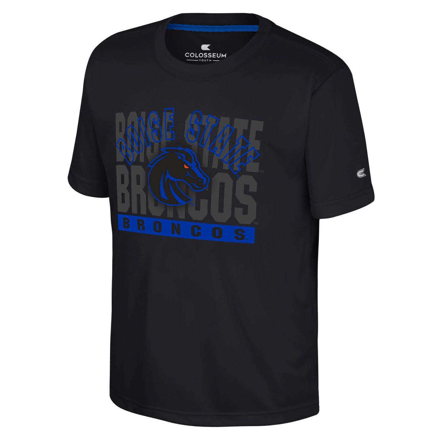 Boise State Broncos Colosseum Youth Double Sided T-Shirt (Black)