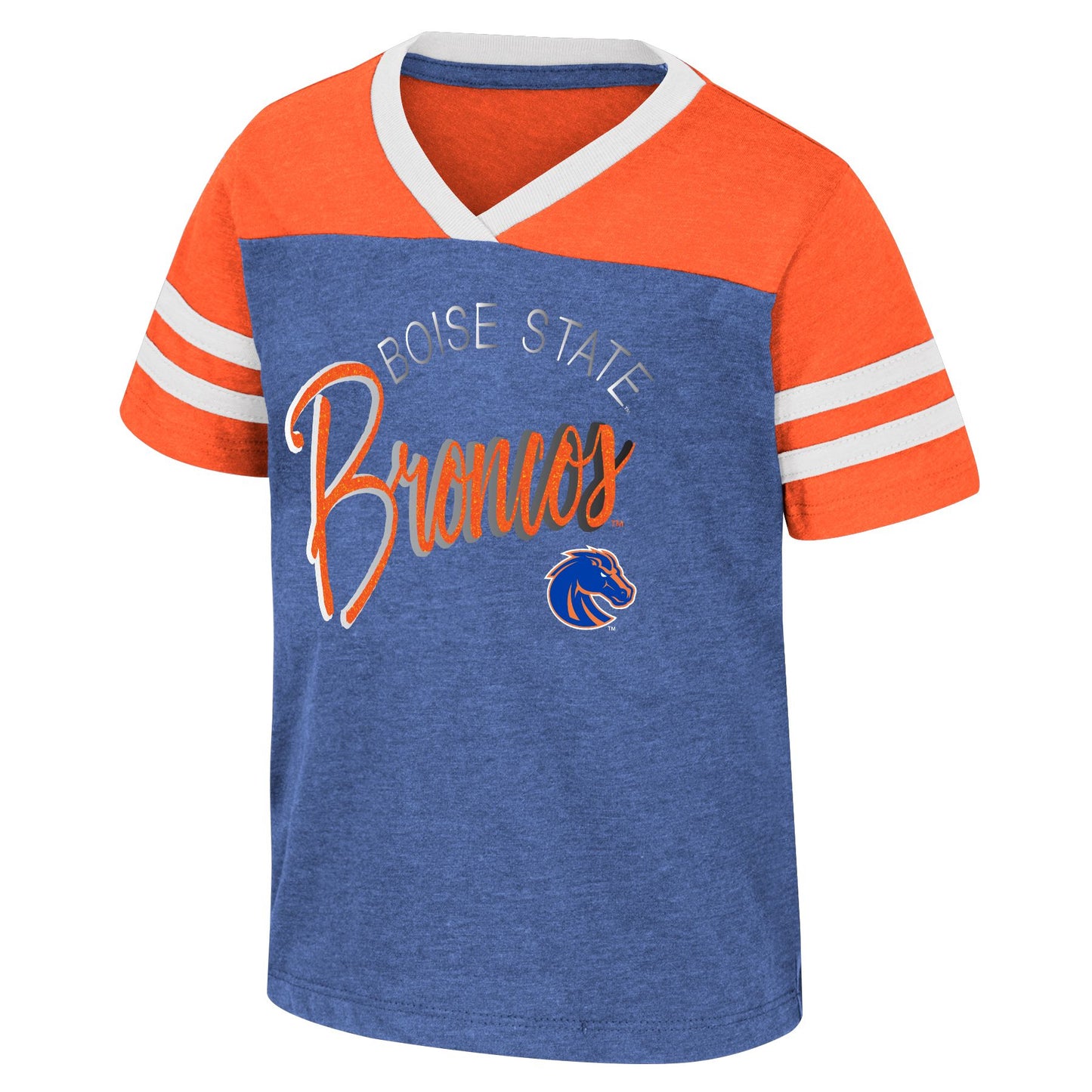 Boise State Broncos Colosseum Toddler V-Neck T-Shirt (Blue/Orange)