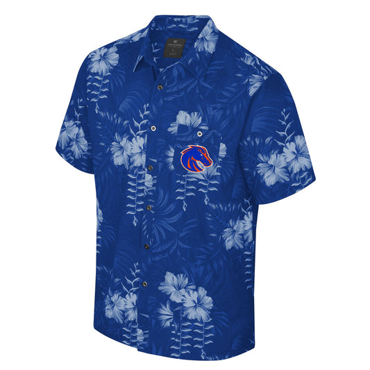 Boise State Broncos Colosseum Men's "Camino" Button Up Shirt (Blue)