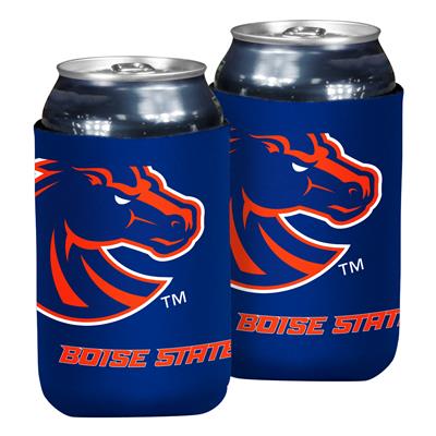 Boise State Broncos Logo Brands Oversized Logo 12oz Can Cooler (Blue)
