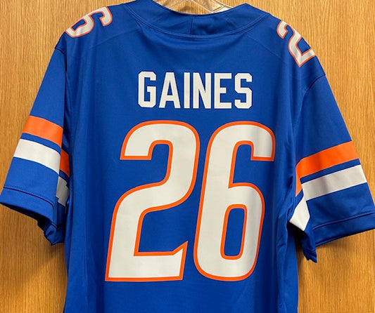 Boise State Broncos Nike Men's Sire Gaines Football Jersey (Blue)