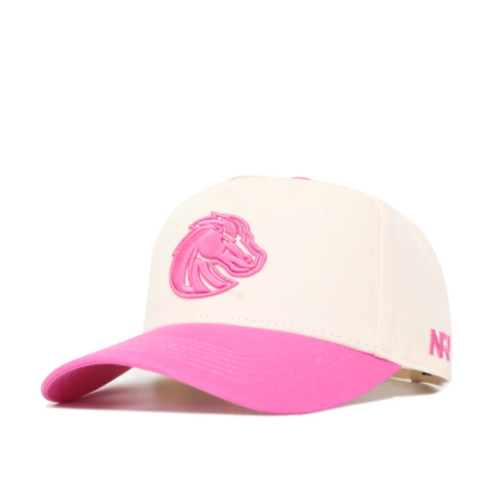 Boise State Broncos No Rivals Snapback Hat (Cream/Pink)
