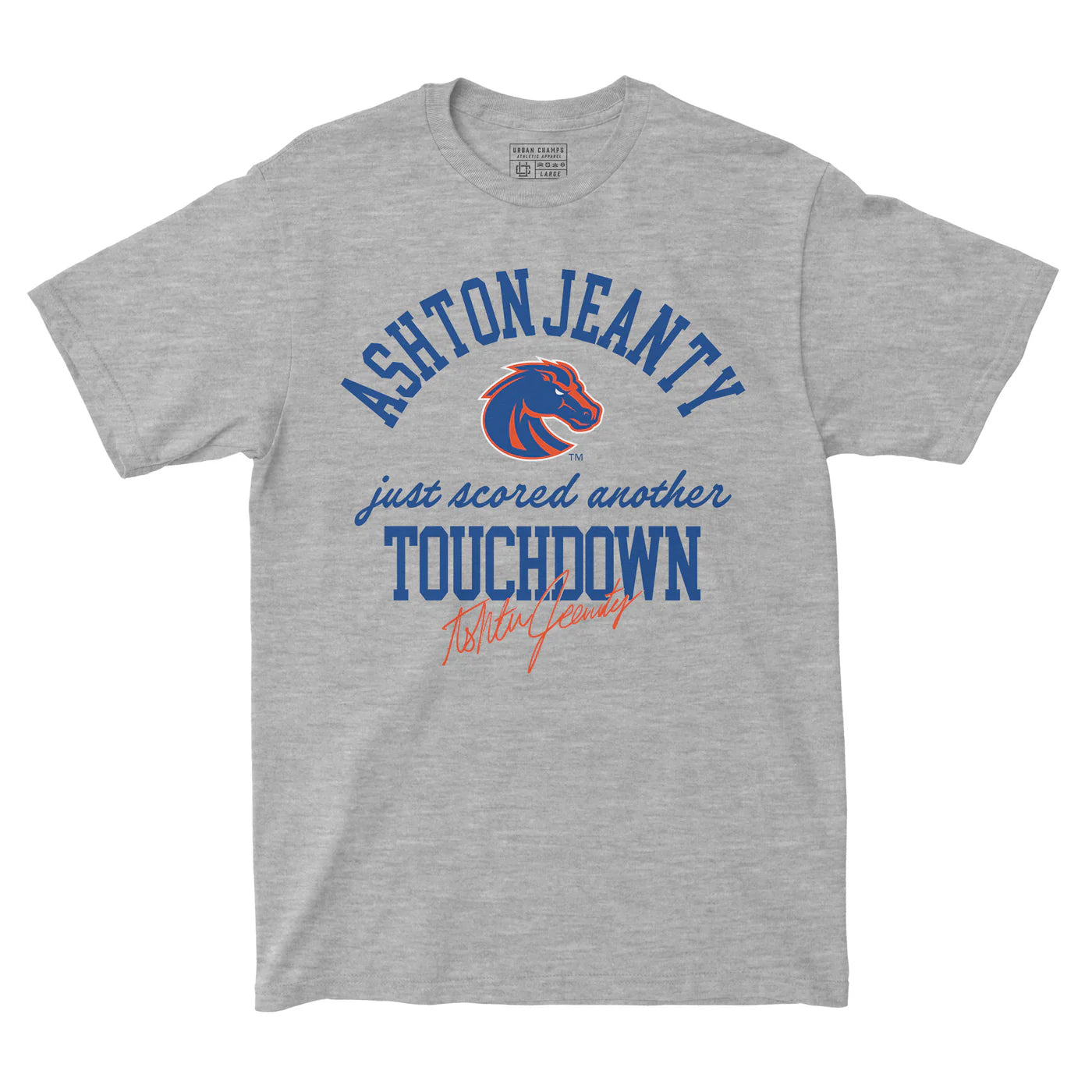 Boise State Broncos Ashton Jeanty Another Touchdown T-Shirt (Grey)