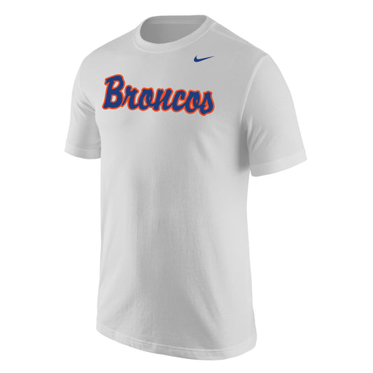 Boise State Broncos Nike Men's Script T-Shirt (White)