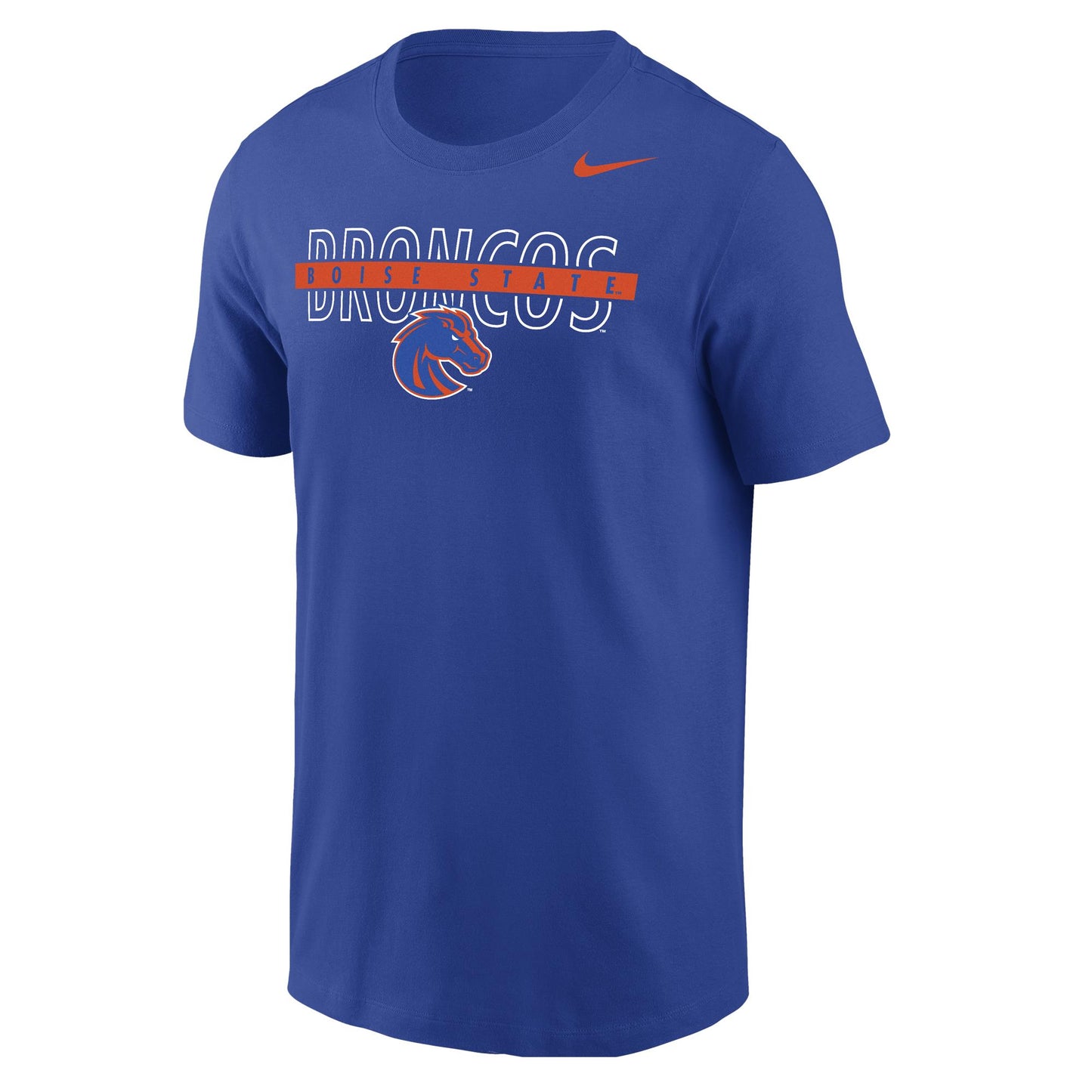 Boise State Broncos Nike Men's Overlap T-Shirt (Blue)