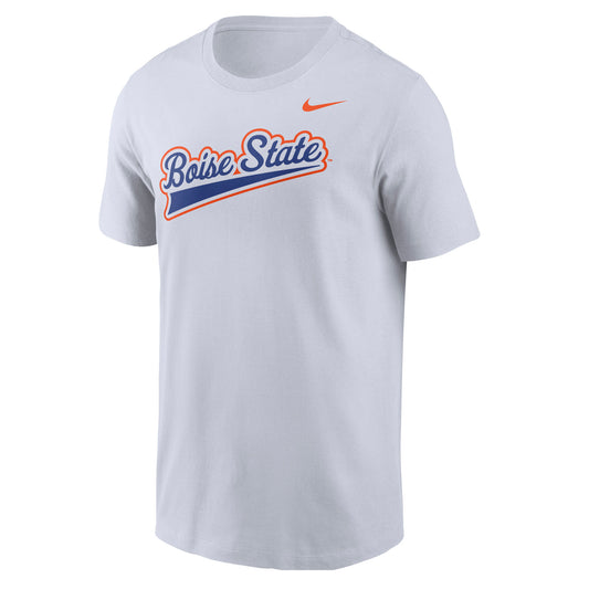 Boise State Broncos Nike Men's Cursive T-Shirt (White)