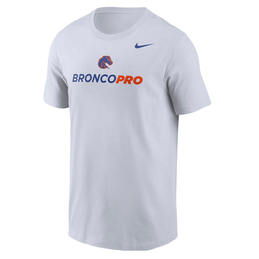 Boise State Broncos Nike Men's "Bronco Pro" T-Shirt (White)