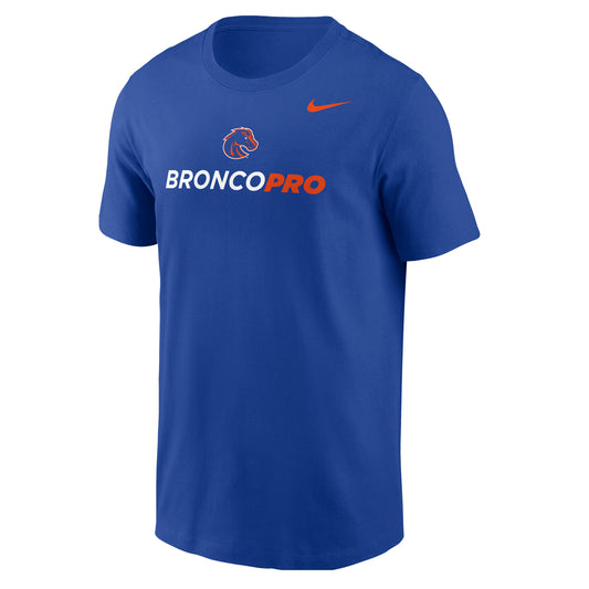 Boise State Broncos Nike Men's "Bronco Pro" T-Shirt (Blue)
