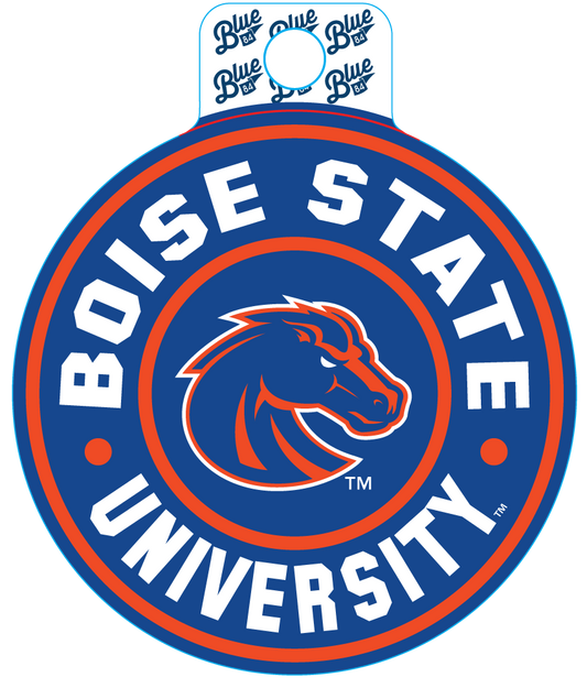 Boise State Broncos Blue84 Bronco Circle Sticker (Blue)