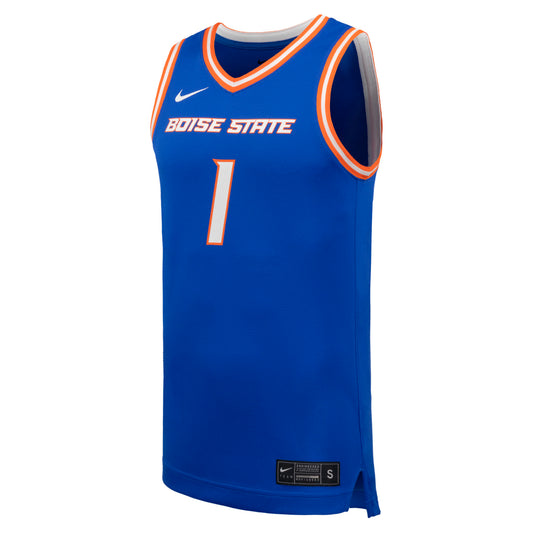 Boise State Broncos Nike Men's #1 Basketball Jersey (Blue)