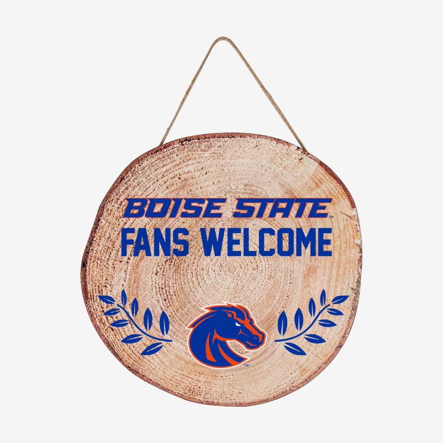 Boise State Broncos FOCO "Fans Welcome" Wood Stump Sign