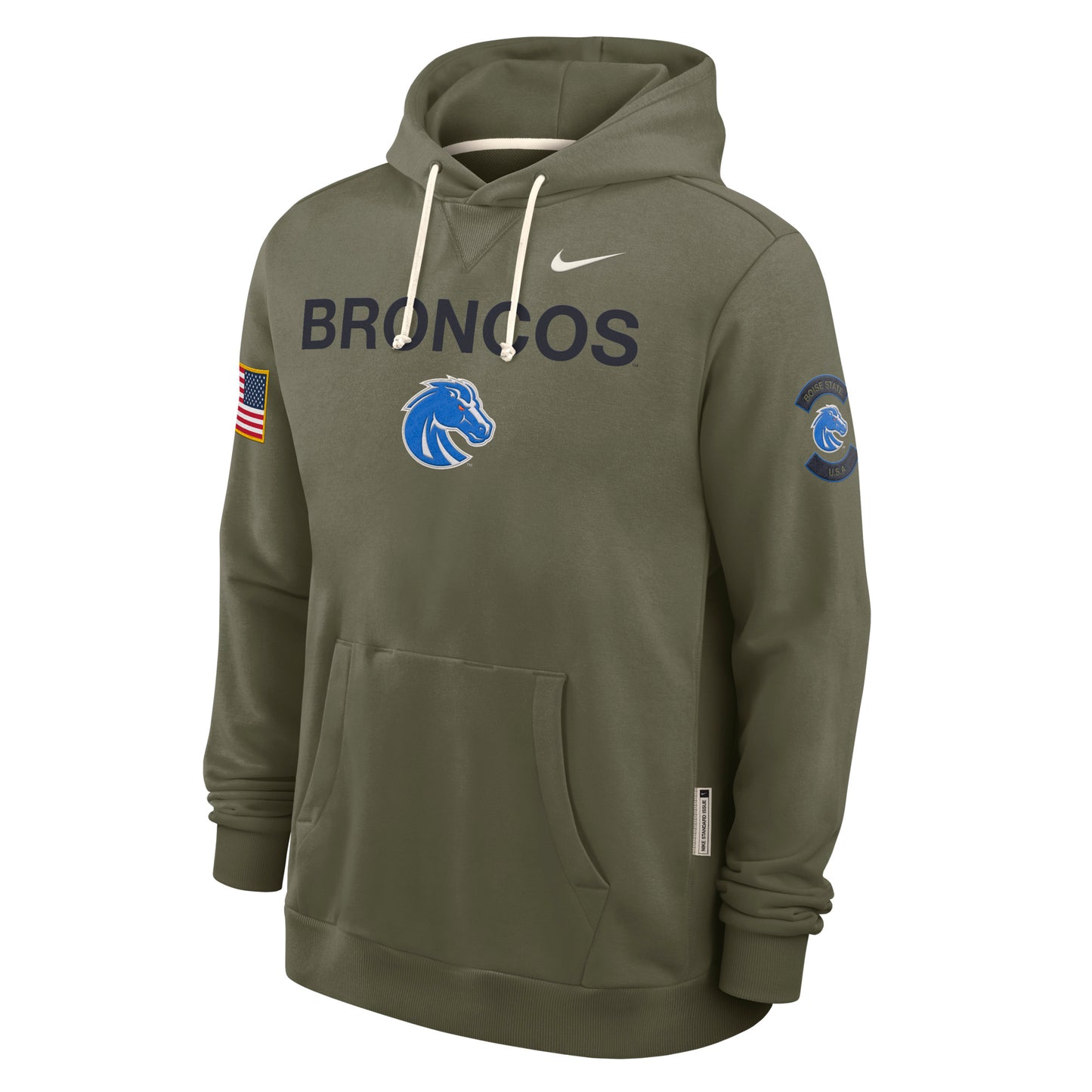 Boise State Broncos Nike Men's 2025 Military Appreciation Dri-Fit Hoodie (Olive)