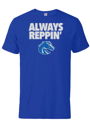 Boise State Broncos Select Men's "Always Reppin'" Gameday T-Shirt (Blue)