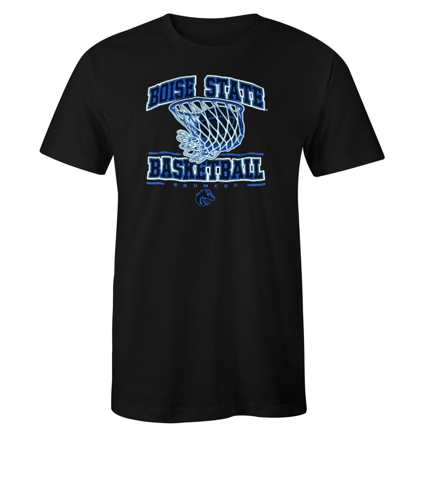 Boise State Broncos Colosseum Men's Basketball Swoosh T-Shirt (Black)