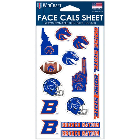 Boise State Broncos Wincraft Assorted Face Cals Sheet