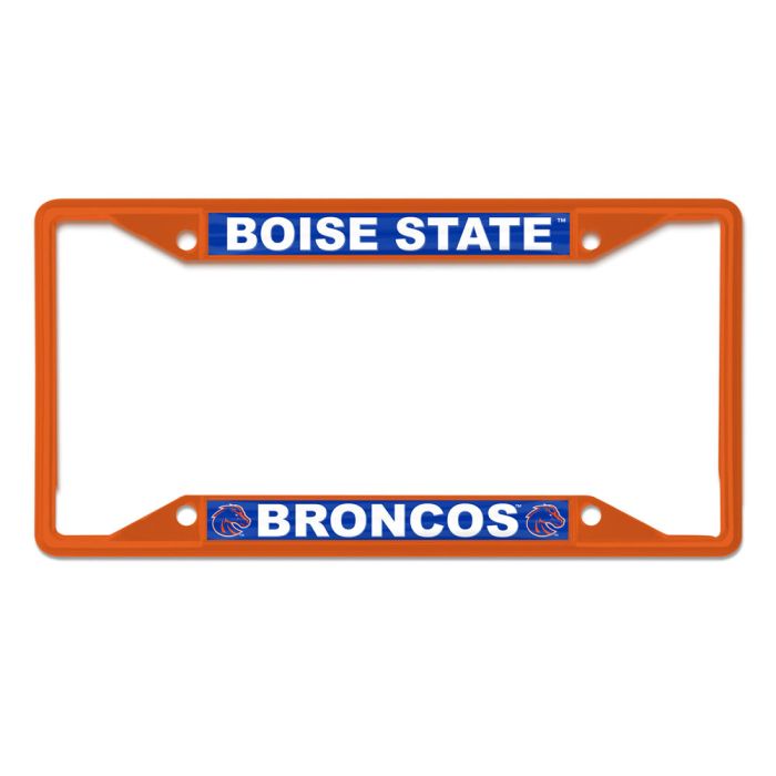 Boise State Broncos Wincraft Matte Metal License Plate Frame (Orange)