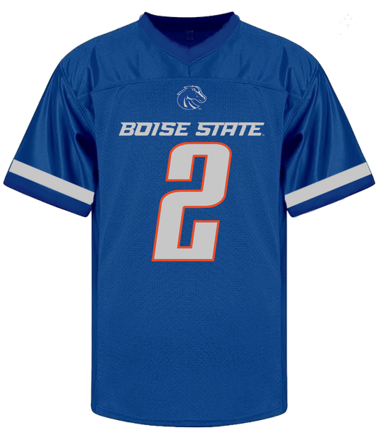 Boise State Broncos Retro Brand Men's Ashton Jeanty Football Jersey (Blue) PREORDER
