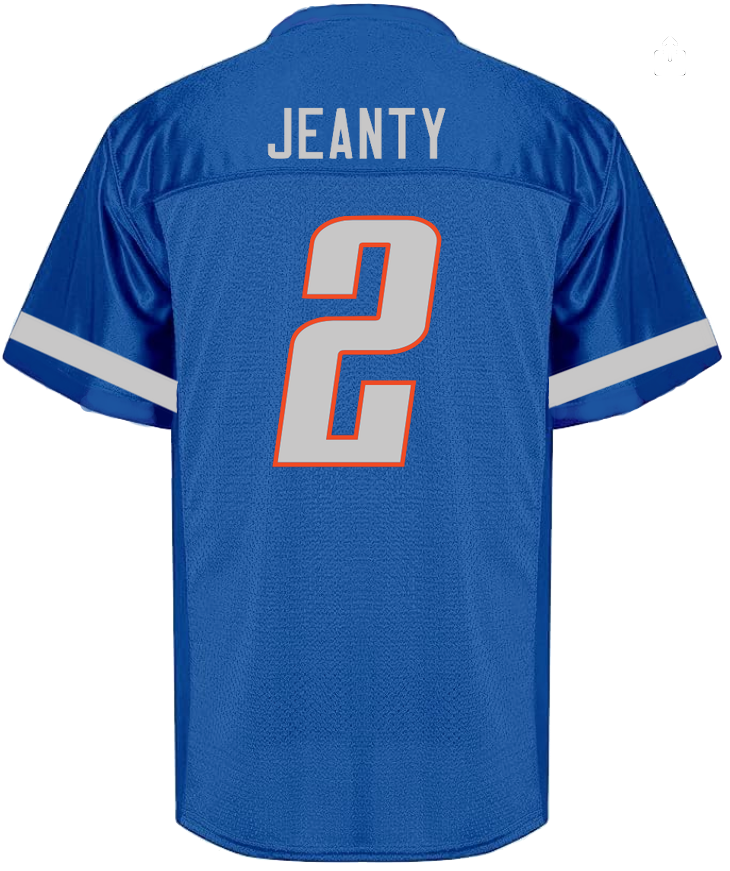 Boise State Broncos Ashton Jeanty Twill Football Jersey (Royal)