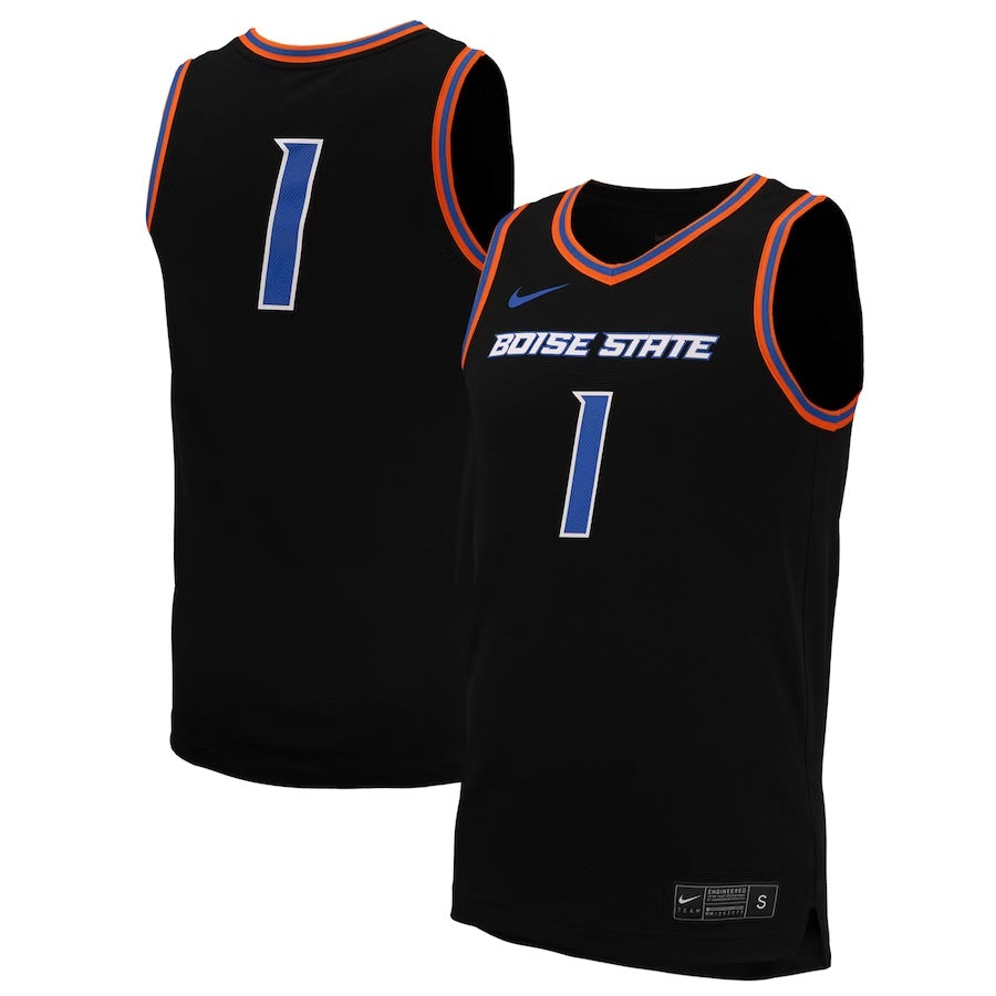 Boise State Broncos Nike Men's #1 Basketball Jersey (Black)