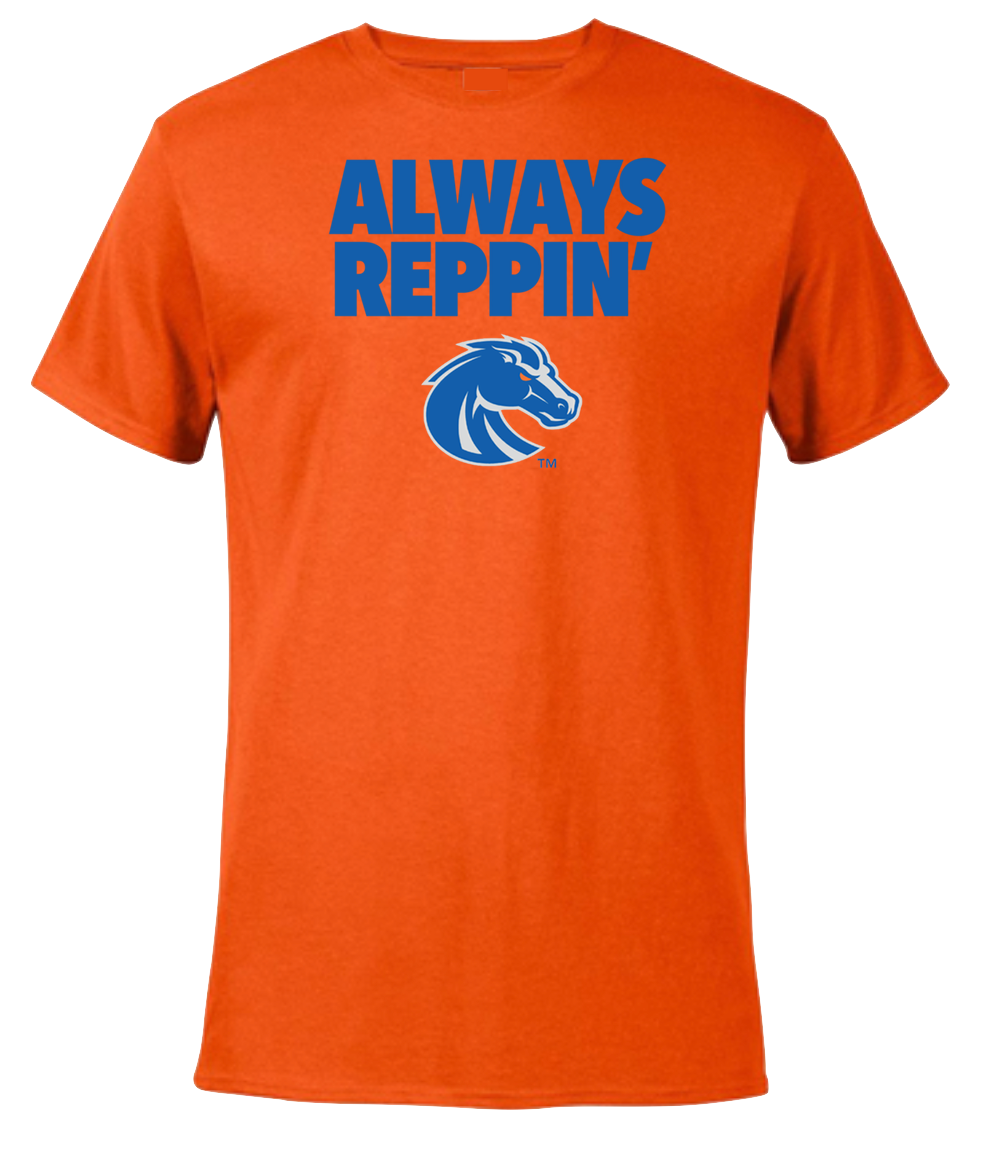 Boise State Broncos Select Men's "Always Reppin'" Gameday T-Shirt (Orange)