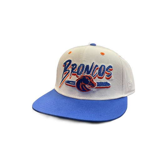 Boise State Broncos TOW Heritage Two-Tone Snapback Hat (White/Blue)
