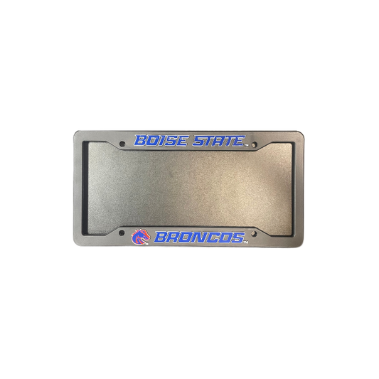 Boise State Broncos Logo Products Plastic License Plate Frame (Black/Blue)