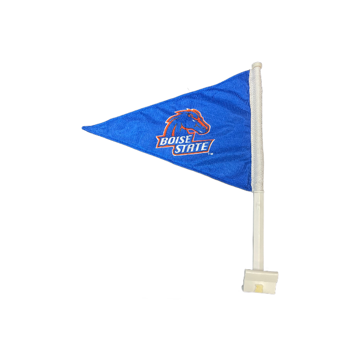 Boise State Broncos Logo Products Car Flag (Blue)