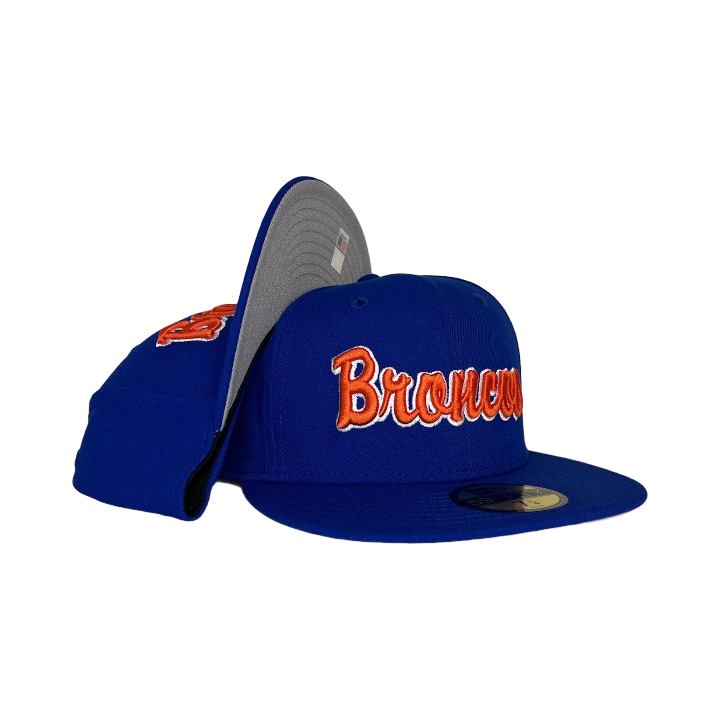 Boise State Broncos New Era Script 59Fifty Fitted Hat (Blue)