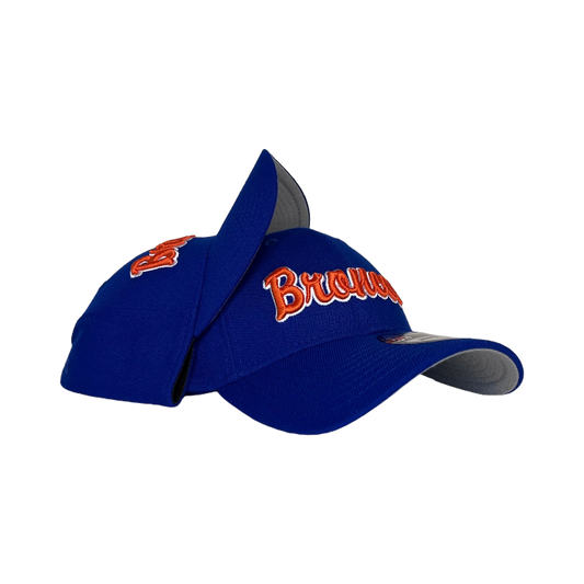 Boise State Broncos New Era Script 39Thirty Flex Fit Hat (Blue)