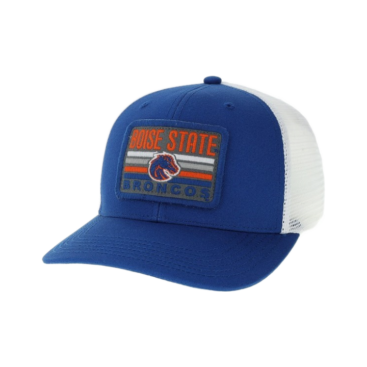 Boise State Broncos Legacy Mid-Pro Trucker Snapback Hat (Blue)