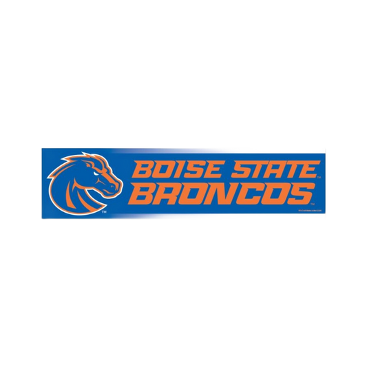 Boise State Broncos Wincraft Bumper Sticker Decal (Blue/Orange)