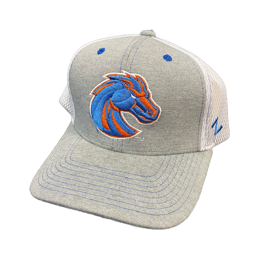 Boise State Broncos Zephyr Mesh Flex Fit Hat (Grey)