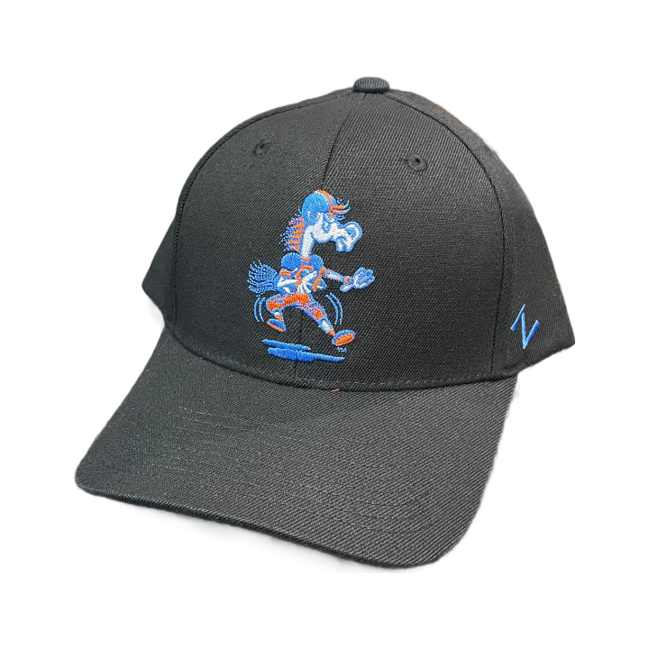 Boise State Broncos Zephyr Football Flex Fit Hat (Black)