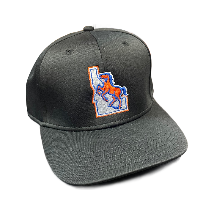 Boise State Broncos Legacy Throwback Logo Flex Fit Hat (Black)