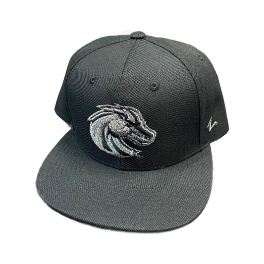 Boise State Broncos Zephyr Grey Bronco Snapback Hat (Black)