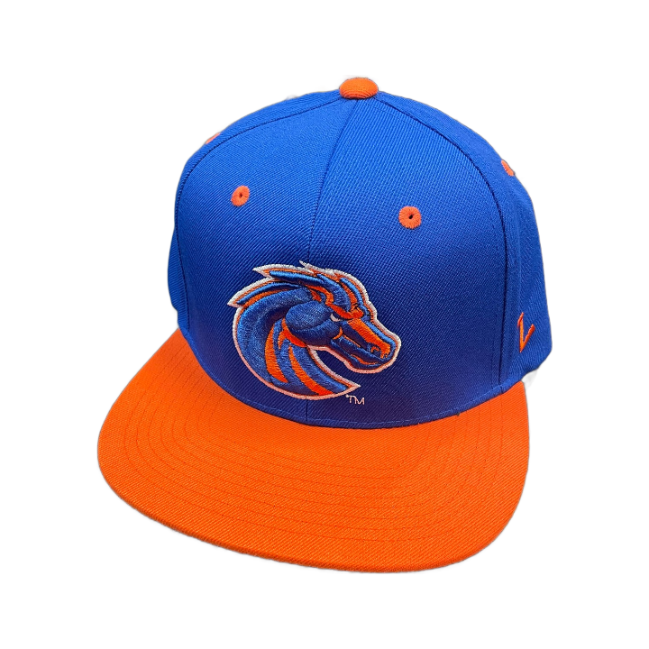 Boise State Broncos Zephyr Bronco Snapback Hat (Blue/Orange)
