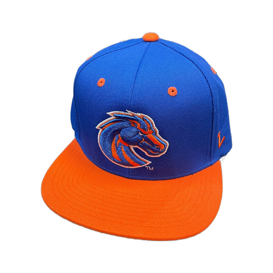 Boise State Broncos Zephyr Bronco Snapback Hat (Blue/Orange)
